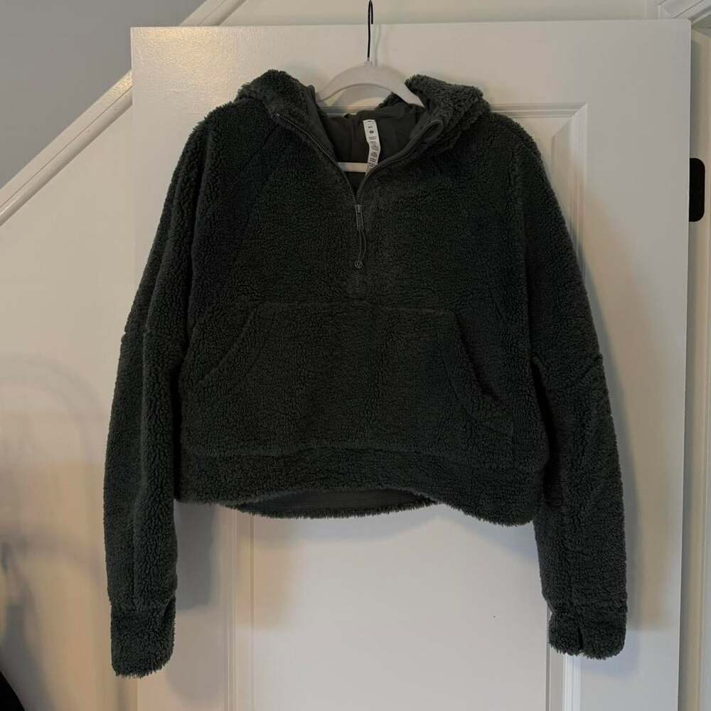 Lululemon Scuba Oversized 1/2 Zip Fleece Hoodie
